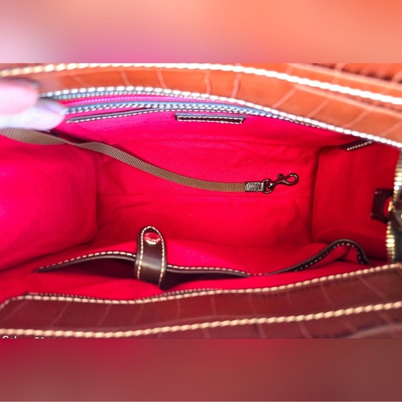 Dooney and Bourke Charlotte Croc Embossed Tote NWT - Picture 7 of 15